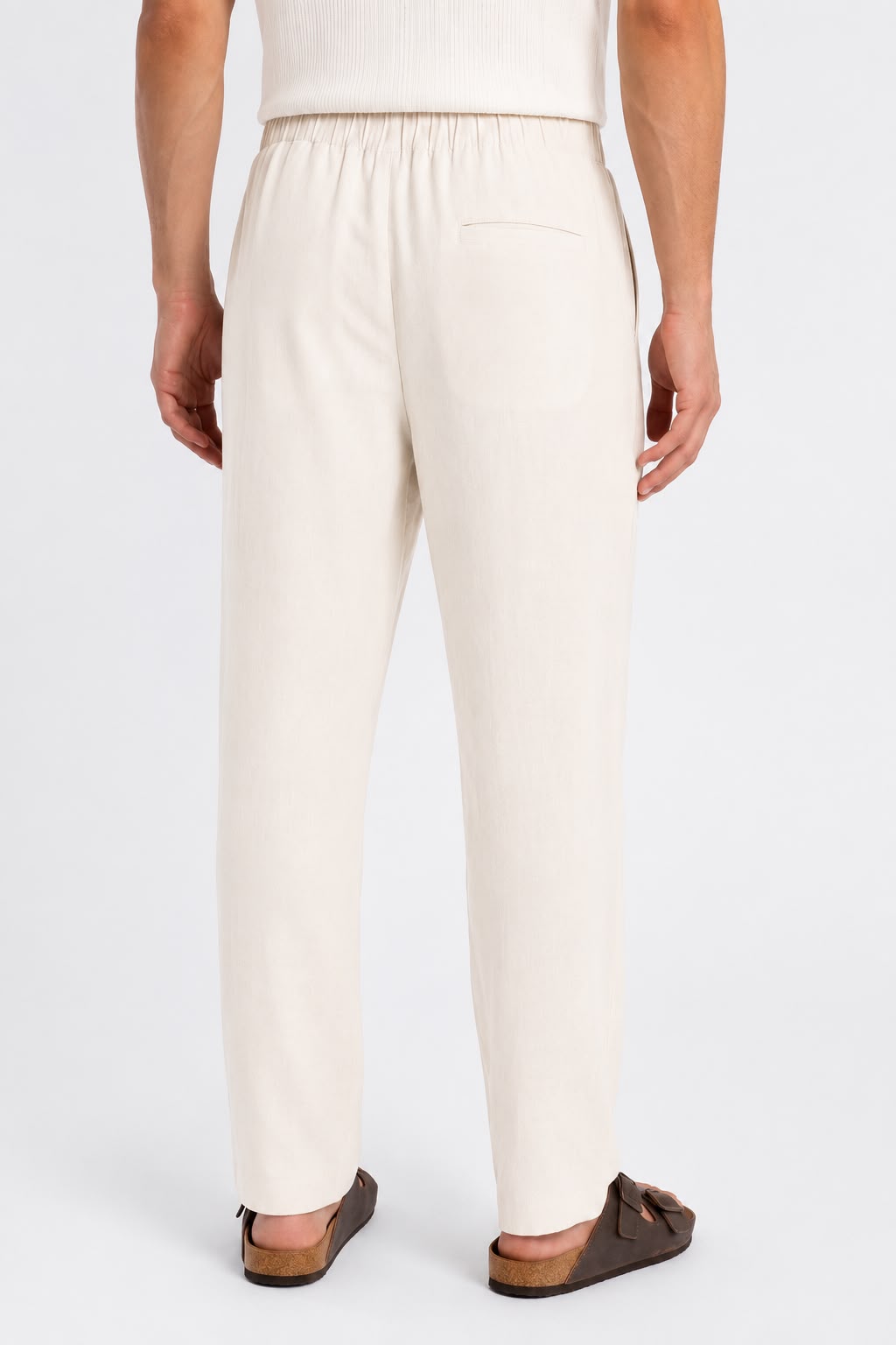 Light Beige Lynen Trousers