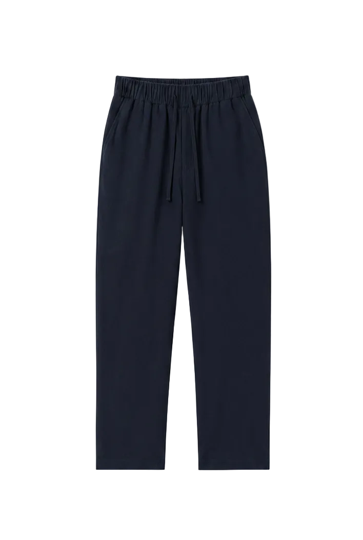Navy Lynen Trousers