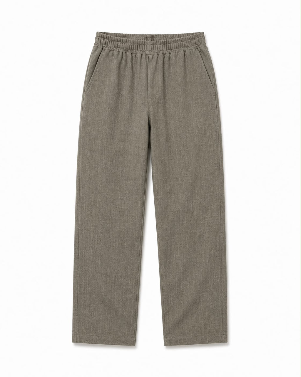 Matte Olive Texture Essential Pants