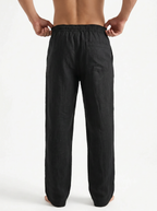 Matte Black Lynen Pants