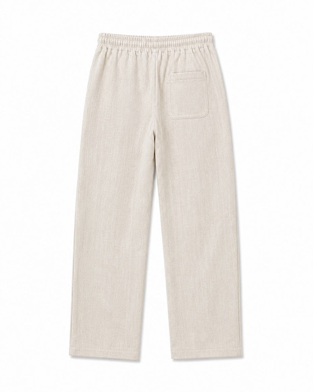 Matte Beige Texture Essential Pants