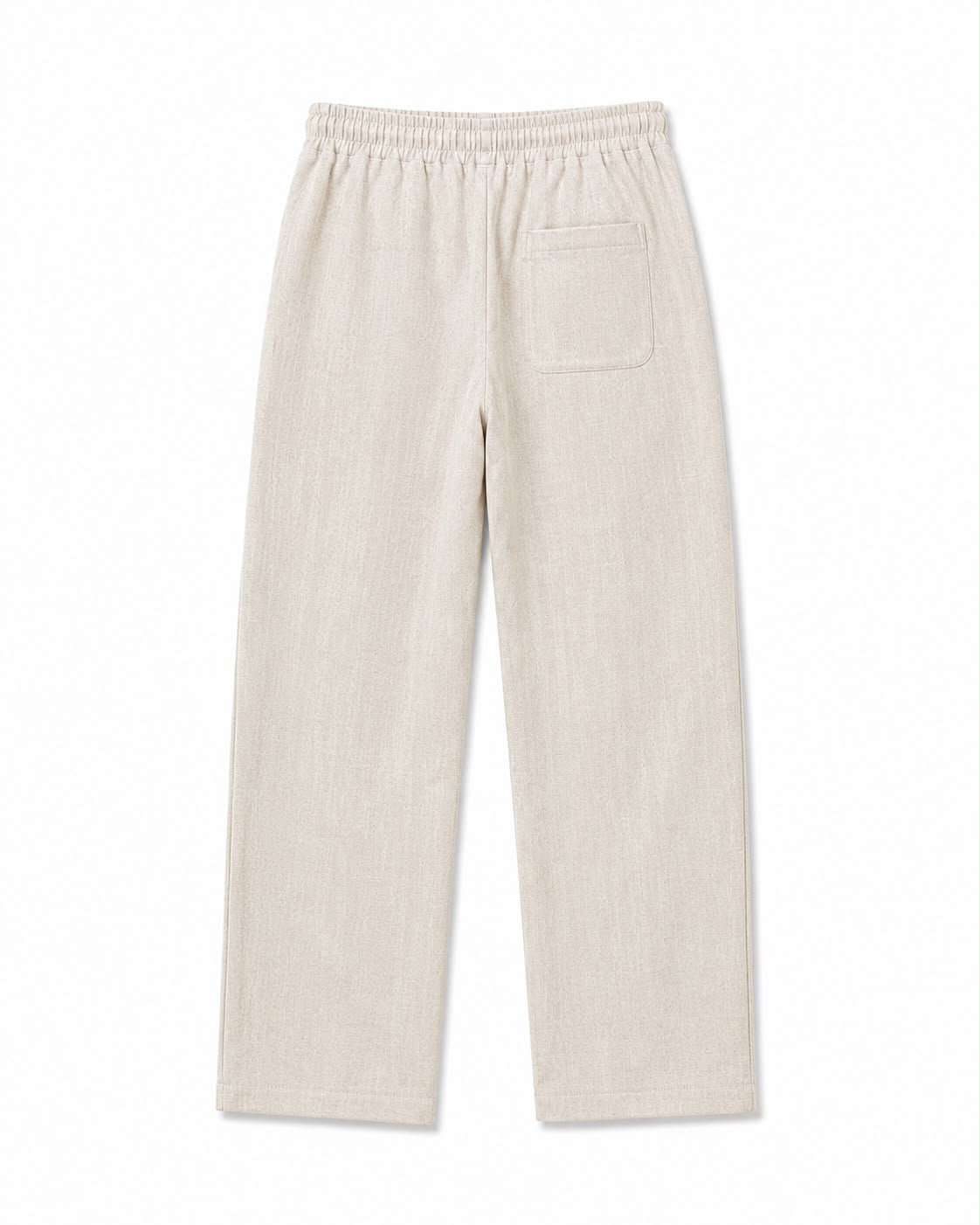 Matte Beige Texture Essential Pants