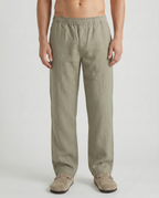 Matte Olive Lynen Pants